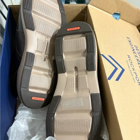 Rockport Men's Dark Brown Oxfords size 10.5 New in Box - Picture 7 of 7